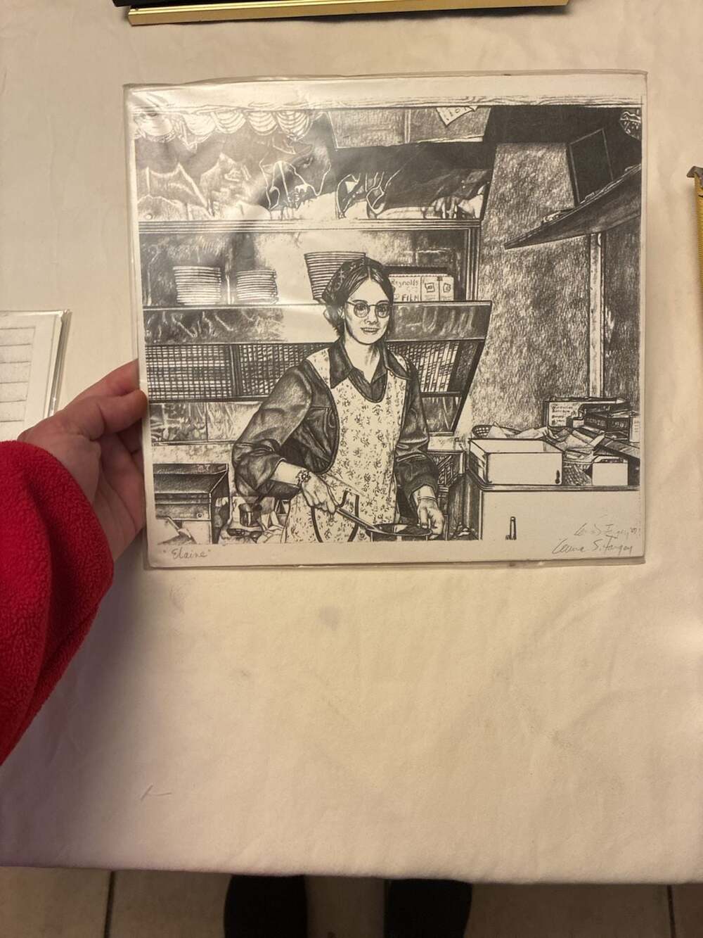 Original Pencil Drawing 'Elaine' by Leanne S. Fargey 2007